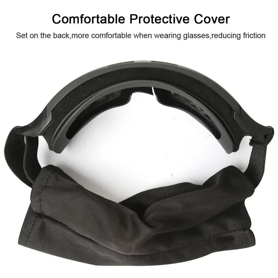 Airsoft Tactical Goggles 3 Lens UV Protection Windproof Dustproof Shooting Glass - Image 4 of 4