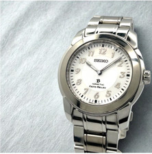 Montre SEIKO Brightz Kinetic Auto Relay 5J21-0A80 cadran blanc argent 39 mm J...
