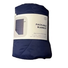 Huzi Infinity Travel - Packable Blanket - 57 x 38 (Navy)