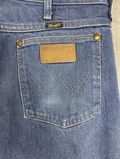 Wrangler Jeans Cowboy Cut Slim Fit 936DEN Mens 36x30 Made In USA Vintage