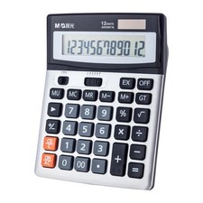M&G Desk Calculator 12 Digit Extra Large LCD Display Calculators, Dual Solar... 