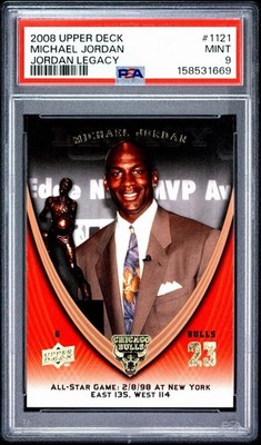 Upper Deck 2008 Michael Jordan Legacy #1121 Michael Jordan PSA 9 Bulls
