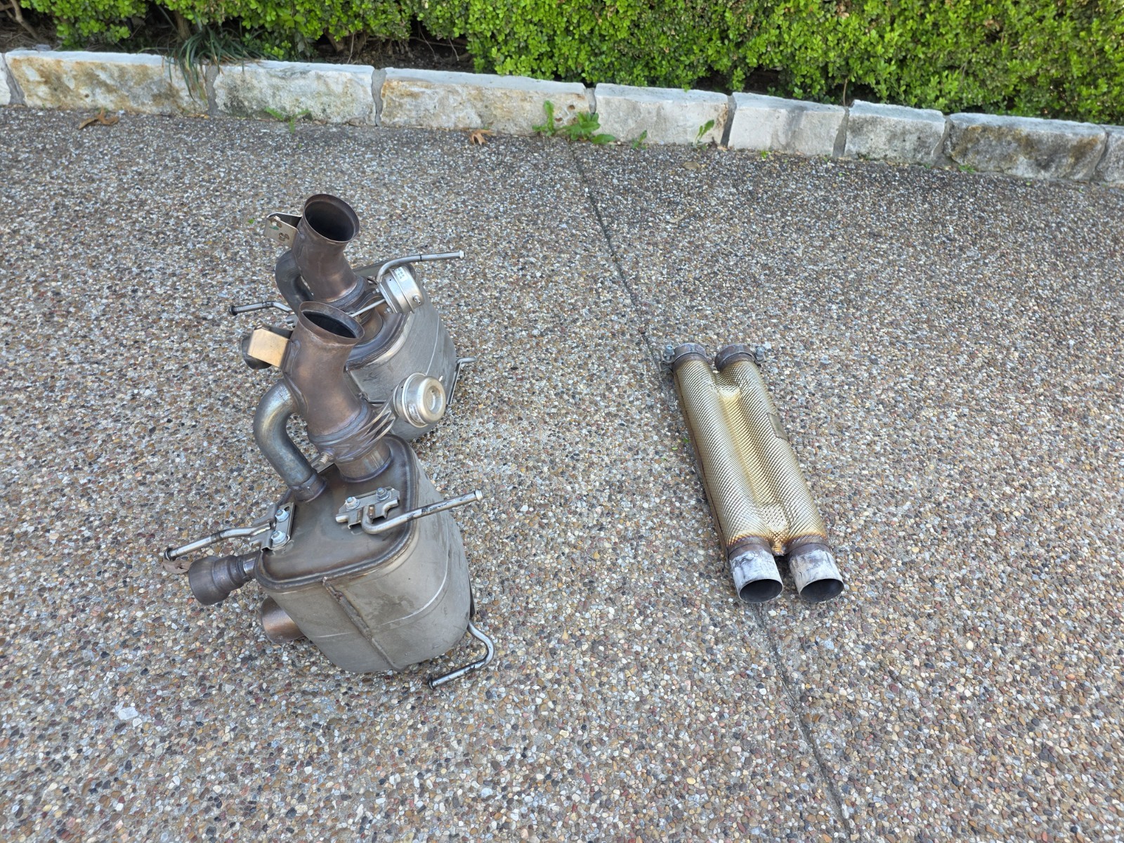 FERRARI 812 SUPERFAST & GTS OEM (L & R) EXHAUST MUFFLER SILENCER & H-PIPE