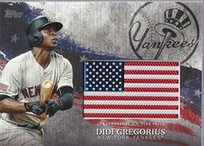 2018 Topps Independence Day U.S. Flag Relics #IDMLDG Didi Gregorius - BB