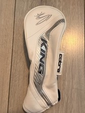 Cobra King F7 Fairway Wood White Grey Headcover - Adjustable Tag  Cover - Good