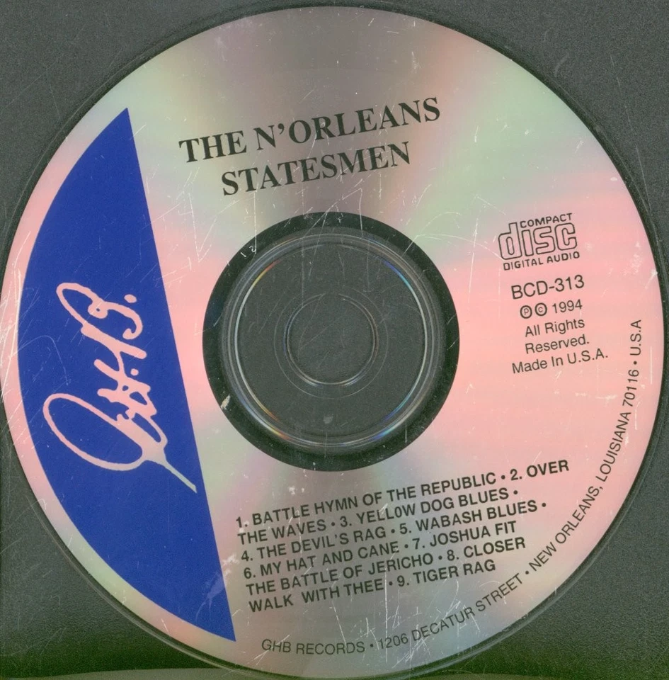 N'orleans Statesmen Self-Titled CD USA G.h.b. 1994 BCD313 - Bild 3 von 3
