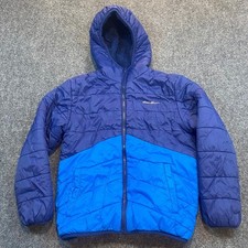 Columbia Reversible Colorblock Blue Fleece Winter Jacket Coat Youth Medium 10/12