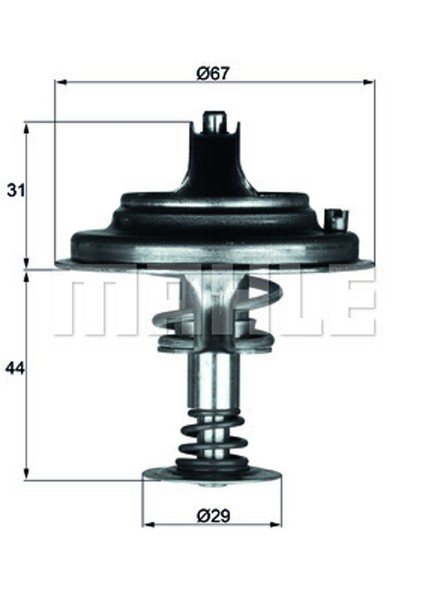 Behr Thermostat KüHlmittel TX 26 80D FüR Mercedes SL Klasse R129 W126 W124 C126-image