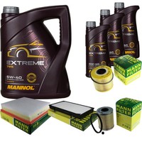 Inspektionspaket 8L Mannol Extreme 5W-40 FüR Opel Vivaro Combi 2.5 Dti Renault