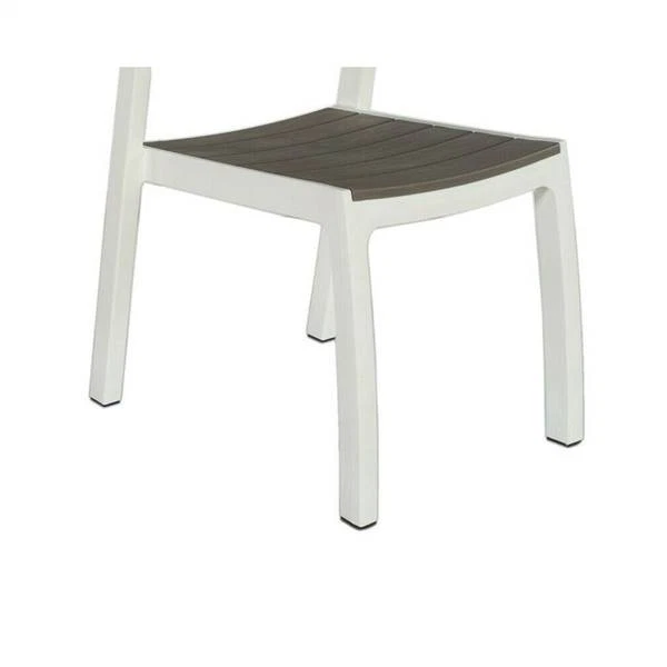 Silla Poltroncina De Polipropileno Keter Harmony Color Blanco Cappuccino - Imagen 3 de 4