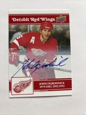 2025-26 Upper Deck Detroit Red Wings Centennial Autograph Card John Ogrodnick