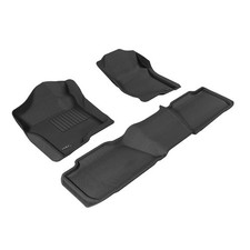 3D MAXpider Custom Fit Kagu Black 1st / 2nd Row Floor Liners for Chevy Tahoe
