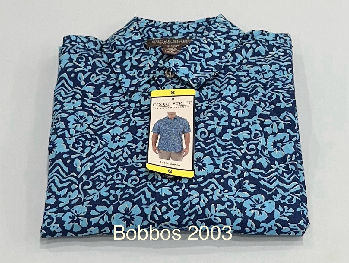 Cooke Street Honolulu Men's Short Sleeve Button Up Shirt, Dark Blue, Size S