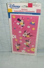 Disney Minnie Mouse Hallmark Party Express Pink Stickers Craft New Fast Shipping