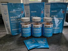 Elavate Multi Collagen Superblend Schokoladenergänzung 240g & weibliche …