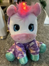 Girl’s FurReal Sweet Jammiecorn Unicorn Interactive Plush Light-Up Toy Rainbow