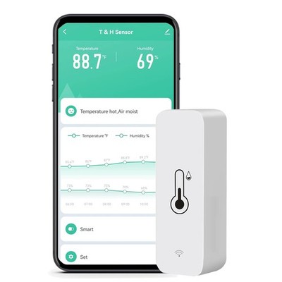 WiFi Humidity Temperature Monitor: Smart Hygrometer Thermometer for 1-Pack 