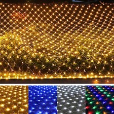 LED Net Mesh Lights Fairy Curtain Lamp Christmas Outdoor Party Decor 3X2M 320LED