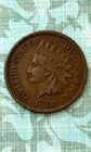 1880 IH penny w/ "Extra Fine+" det., visible LIBERTY, clear necklace!, 2 diam.