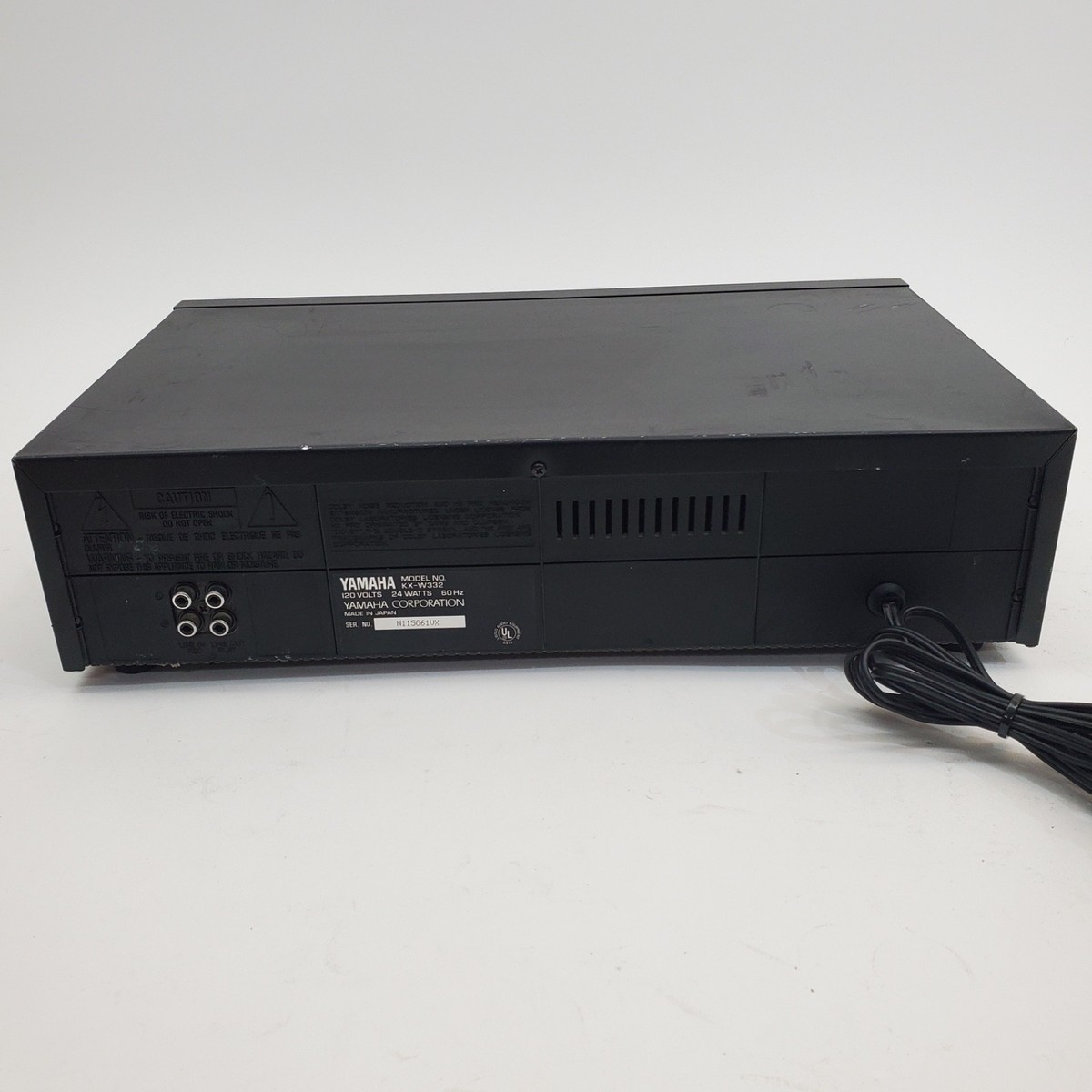 Vintage Yamaha KX-W332 Natural Sound Stereo Double Cassette Deck