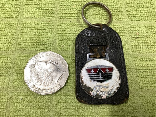Vintage RARE FORD Key ring - Made In Britain - Ford Racing Unusual Badge