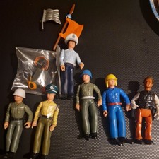 Rare 70s Airfix Plasty Action Figure Bundle. X 5 And 1 Tiny Tuffy Figure