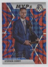 2019-20 Panini Mosaic MVPs Reactive Blue Prizm Stephen Curry #299 0u46