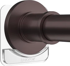 BRIOFOX Extra Large Adhesive Shower Rod Holder No Drilling Heavy Duty Support