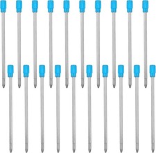 20PCS 2.75in Ballpoint Pen Refills, 1mm Medium Tip Blue Ink Refill...