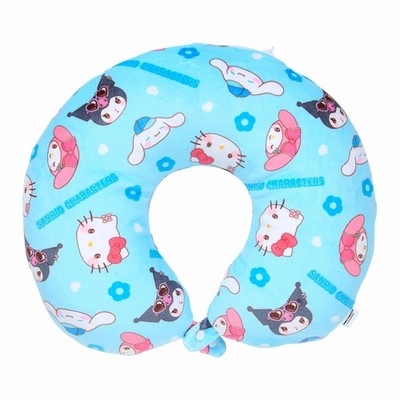 Sanrio Characters Neck Pillow ''Travel'' Blue 2025 Autumn/Winter JP LTD Original