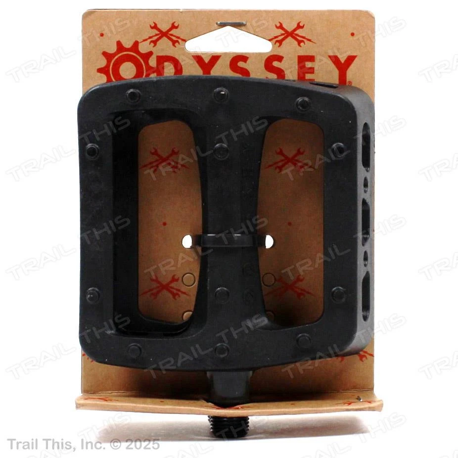 Pedales de bicicleta Odyssey Twisted PC Pro 9/16" BMX MTB plataforma negro Foto 2 de 3