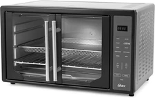 Oster 10-in-1 Air Fryer Toaster Oven Stainless Steel French Doors Countertop