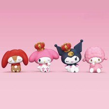 Sanrio My Melody Kuromi 4pcs Figure Set 50th 20th Anniv Capsule Toy Japan Cute