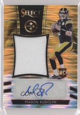 2018 Panini Select Neon Orange Pulsar Prizm 17/23 Mason Rudolph #JM-MR Auto 0s3