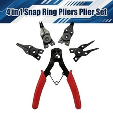 4 In 1 Snap Ring Pliers Plier Set Circlip Combination Retaining Clip Heavy Duty