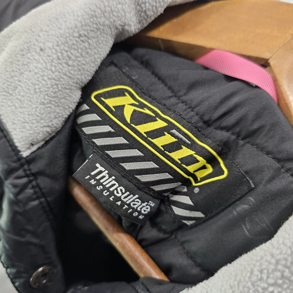 Chaqueta Klim Mujer XS Negra Waverly 4082 Puffer Acolchada Sintética Botón a Presión Foto 3 de 4