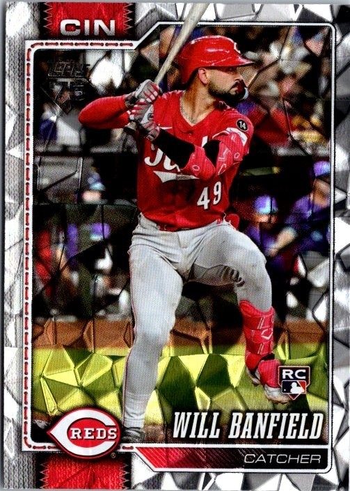 2026 Topps Series 1 Will Banfield #247 Diamante Foil RC Cincinnati Reds Baseball