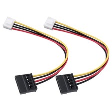 2Pcs 4 Pin to SATA Female Hard Drive Power Adapter Cable Compatible with Hikv...