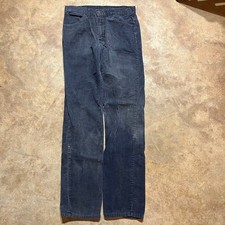 Vintage 70s Levi's 519 Navy Talon Corduroy Pants 30x33 1970s True Vintage