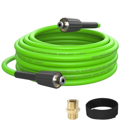 #ad #ad PVC Pressure Washer Hose 25 FT x 1 4quot; Kink Resistant Power Washer Hose High... $29.64
