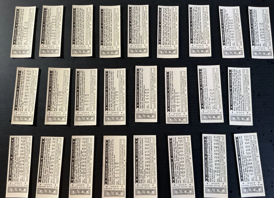 1975 Nabisco Sugar Daddy All Stars Complete Set(25), Staubach, Kareem Jabbar, NM - Image 2 of 3