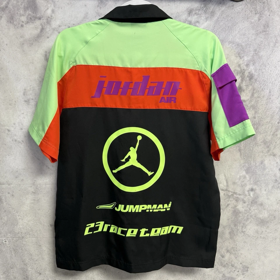 Рубашка на пуговицах мужская Jordan Race Team XS с коротким рукавом Snap Racing Jumpman 23 - Изображение 2 из 4