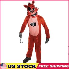 FNAF Foxy Costume Jumpsuit Mask Mitt Hook Teen Cosplay Halloween Party New