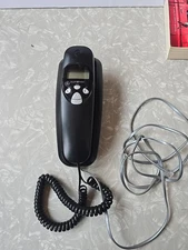 General Electric 29263GE2-A Vintage Corded Telephone Black Trimline Caller I.D.