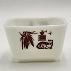 Vintage Pyrex Early American Refrigerator Dish 1-1/2 Cup Corn Cat 501 B ~ No Lid