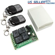12V 4CH Channel Wireless Remote Control Radio Relay Switch Transceiver Receiver
