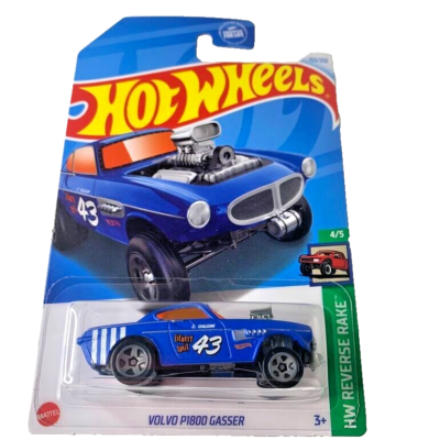 HOT WHEELS 2024 VOLVO P1800 GASSER MATTE AZURE 153/250 HTB92 HW