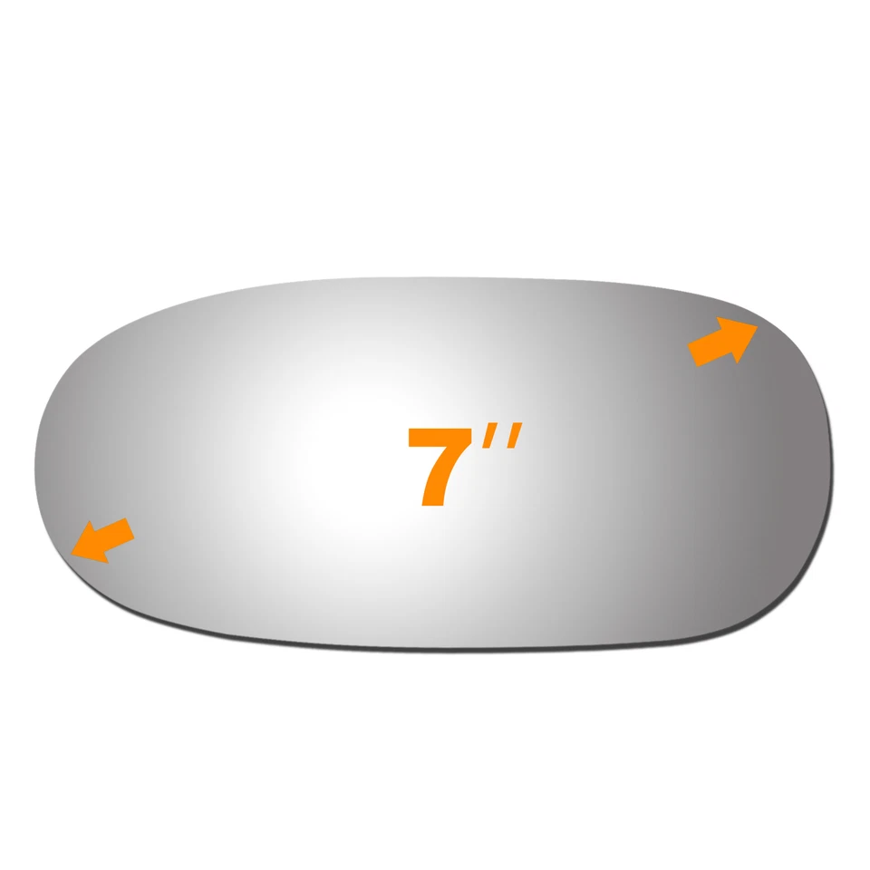 Repuesto de cristal espejo retrovisor para Chevrolet Corvette 1997-2004 conductor lado izquierdo plano Foto 2 de 4