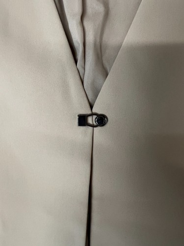 Express Blazer Womens 4 Beige Single Breasted Preppy Academia Career Old Money - Picture 6 of 12