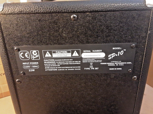 Fender Squier SP 10 22W Electric Guitar Amplifier - Picture 4 of 6